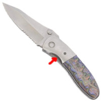 Hidden Release A O Knife SP082-MP1 Switch Blade!